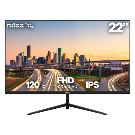 MONITOR 22 IPS 120 HZ VGA HDMI pantalla para PC 54,6 cm (21.5) 1920 x 1080 Pixeles Full HD LCD Negro