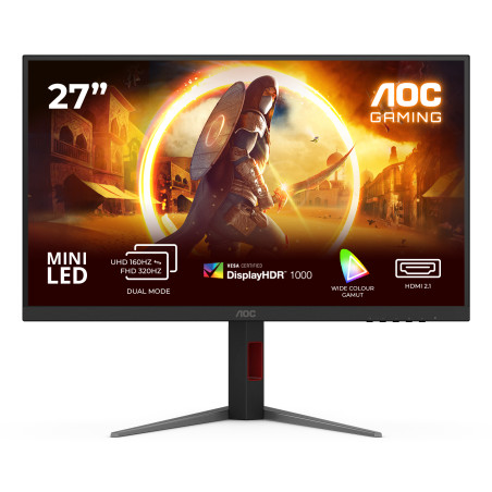 G4 U27G4XM pantalla para PC 68,6 cm (27) 3840 x 2160 Pixeles 4K Ultra HD LED Negro, Rojo