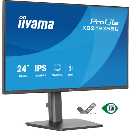 ProLite XB2493HSU-B1 pantalla para PC 60,5 cm (23.8) 1920 x 1080 Pixeles Full HD LED Negro
