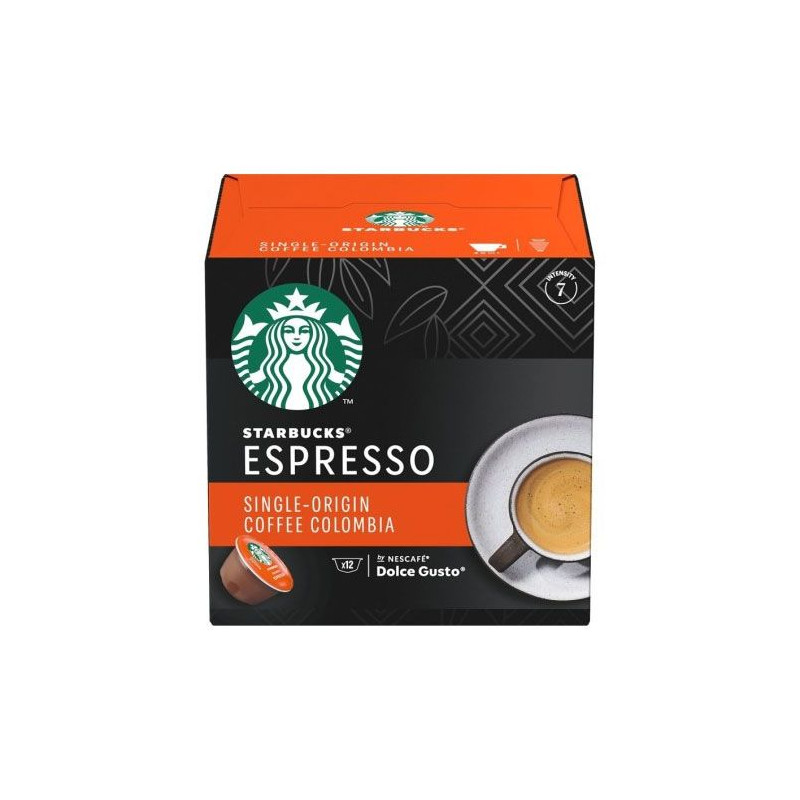 Capsula Starbucks DG Sbux Espresso Colombia, 12Cap