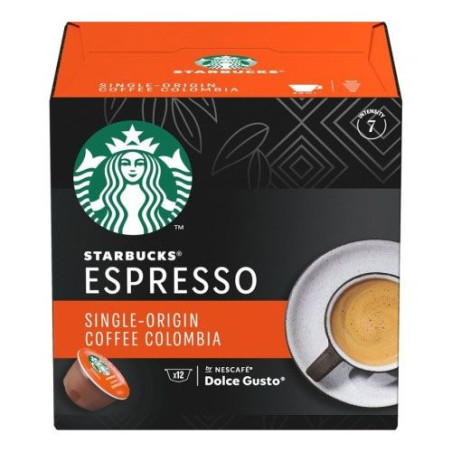 Capsula Starbucks DG Sbux Espresso Colombia, 12Cap