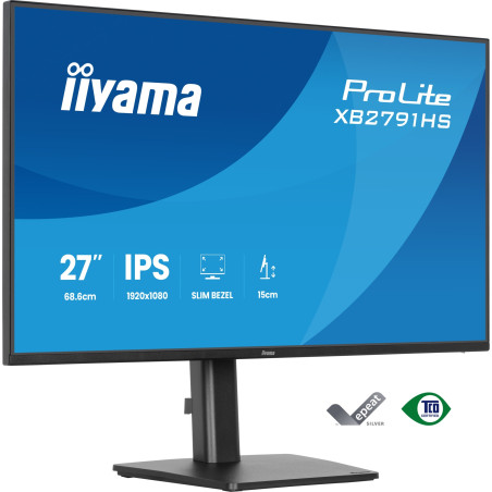 ProLite XB2791HS-B1 pantalla para PC 68,6 cm (27) 1920 x 1080 Pixeles Full HD LED Negro