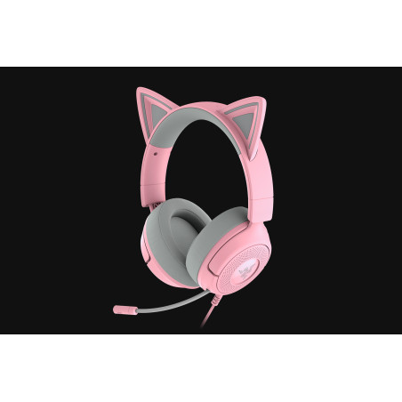 Kraken Kitty V3 X Auriculares Alámbrico Diadema Juego Rosa