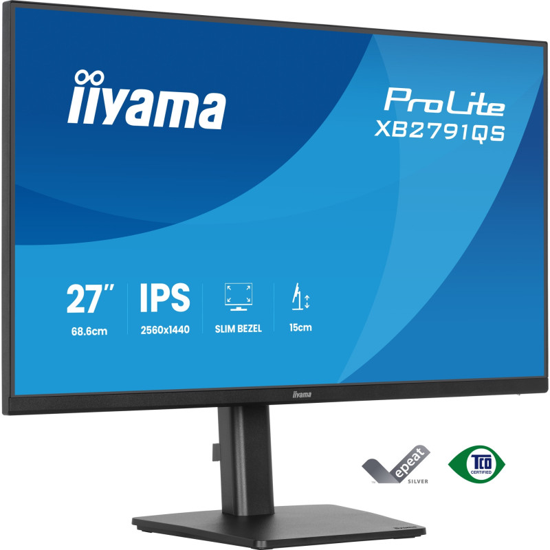ProLite XB2791QS-B1 pantalla para PC 68,6 cm (27) 2560 x 1440 Pixeles Quad HD LED Negro