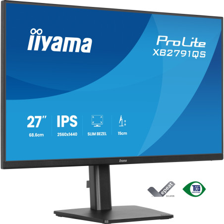 ProLite XB2791QS-B1 pantalla para PC 68,6 cm (27) 2560 x 1440 Pixeles Quad HD LED Negro