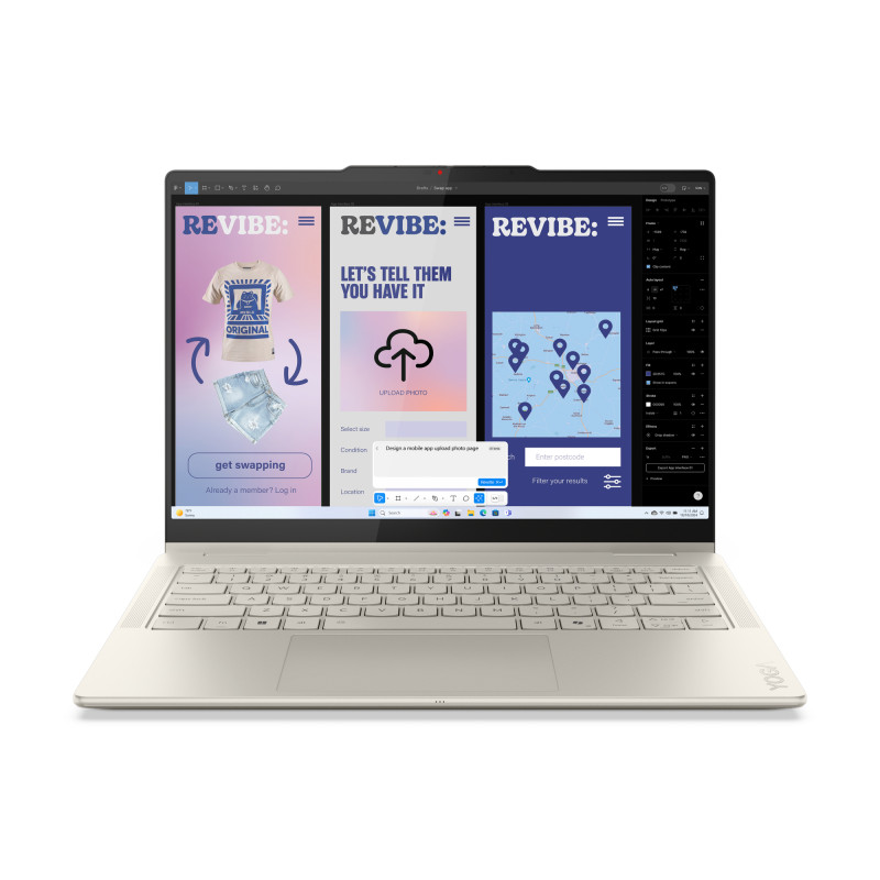Yoga 7 2-in-1 14ILL10 Copilot+ PC Intel Core Ultra 5 226V Híbrido (2-en-1) 35,6 cm (14) Pantalla táctil WUXGA 16 GB LPDDR5x-SDRAM 1 TB SSD Wi-Fi 7 (802.11be) Windows 11 Home Español Gris