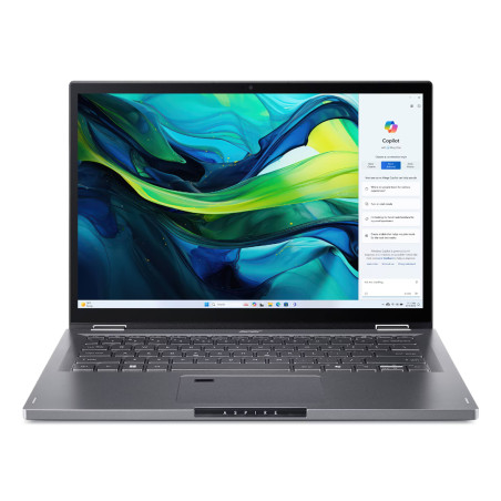 Aspire Spin 14 ASP14-52MTN-505B Intel Core Ultra 5 115U Híbrido (2-en-1) 35,6 cm (14) Pantalla táctil WUXGA 16 GB LPDDR5x-SDRAM 512 GB SSD Wi-Fi 6 (802.11ax) Windows 11 Home Gris