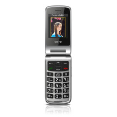 SL645plus LTE 7,11 cm (2.8) 120 g Negro, Plata Teléfono con cámara