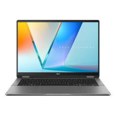 Vivobook 14 Flip OLED TP3407SA-SG180W Copilot+ PC - Ordenador Portátil 14 WUXGA (Intel Core Ultra 7 258V, 32GB RAM, 1TB SSD, Arc Graphics 140V, Windows 11 Home) Gris Mate - Teclado QWERTY español