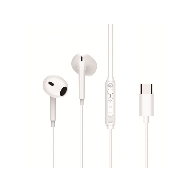 BRENDAN02W auricular y casco Auriculares Alámbrico Dentro de oído Llamadas/Música USB Tipo C Blanco