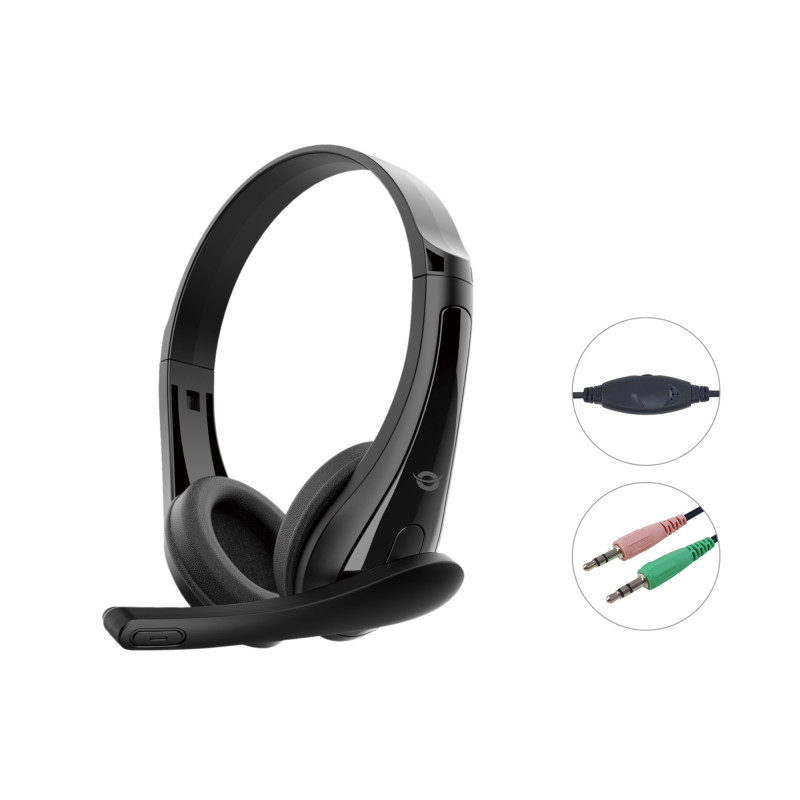 POLONA06B3T auricular y casco Auriculares Alámbrico Diadema Llamadas/Música Negro