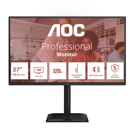 27E4CV pantalla para PC 68,6 cm (27) 1920 x 1080 Pixeles Full HD LED Negro