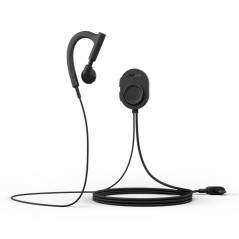 Perform 10 Auriculares Alámbrico gancho de oreja USB Tipo C Negro
