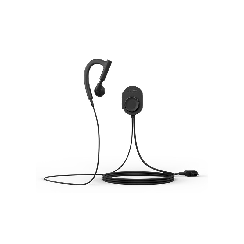 Perform 10 Auriculares Alámbrico gancho de oreja USB Tipo C Negro