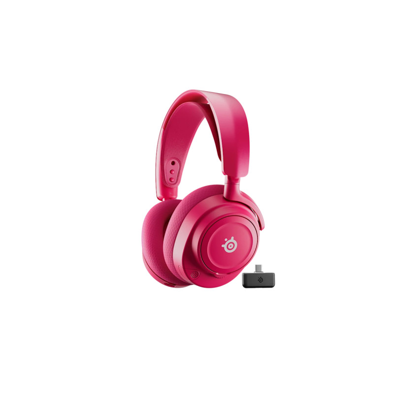 Arctis Nova 7P Wireless Gen 2 Auriculares Inalámbrico y alámbrico Diadema Juego USB Tipo C Bluetooth Magenta