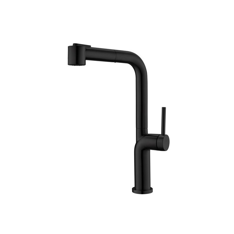 Grifo Monomando Cata BSE, Negro Mate, Extraible
