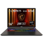 Vector A16 HX A8WHG-062XES AMD Ryzen 9 8940HX Portátil 40,6 cm (16) Full HD+ 32 GB DDR5-SDRAM 1 TB SSD NVIDIA GeForce RTX 5070 Ti Wi-Fi 6E (802.11ax) FreeDOS Gris