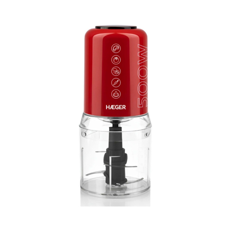 Picadora Haeger CH50W009A, 300w, Rojo