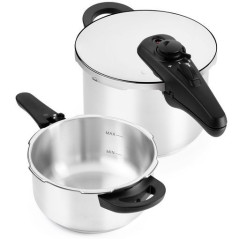 Olla rapida Bra A185905, set duo 4+6 l
