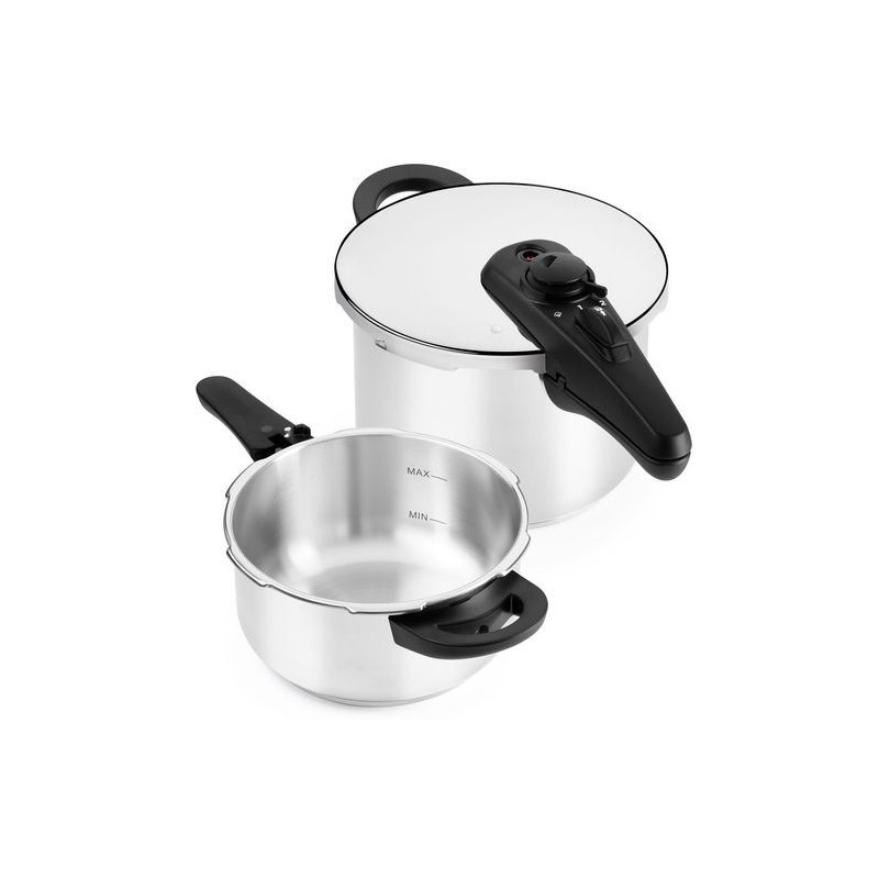 Olla rapida Bra A185905, set duo 4+6 l
