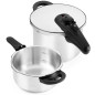 Olla rapida Bra A185905, set duo 4+6 l