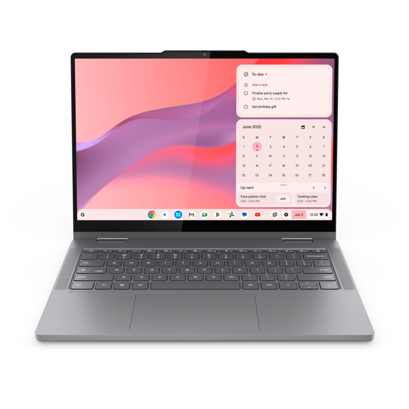 Chrome 2in1 14ITN10 Intel Core 3 N355 Chromebook 35,6 cm (14) Pantalla táctil WUXGA 8 GB LPDDR5-SDRAM 256 GB UFS Wi-Fi 6E (802.11ax) ChromeOS Español Gris