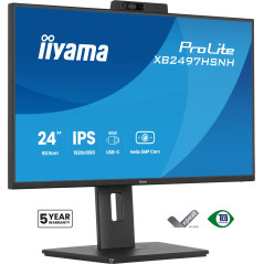 ProLite XB2497HSNH-B1 24IN IPS LCD 4MS 1920X1080 350CD/M2 HDMI/DP/USB 2 pantalla para PC 60,5 cm (23.8) 1920 x 1080 Pixeles Full HD Negro
