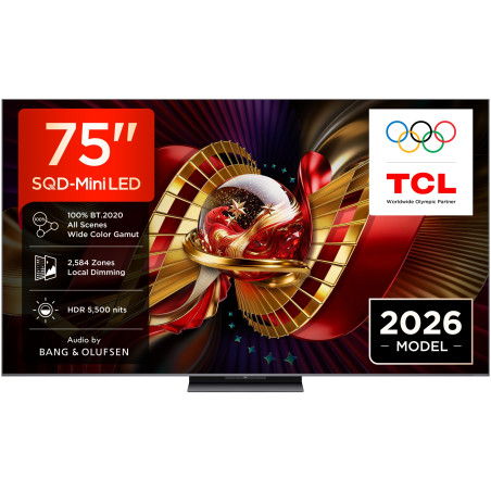 Tv TCL 75C8L, HDR5500 SQD Mini LED 144Hz / CrystGl