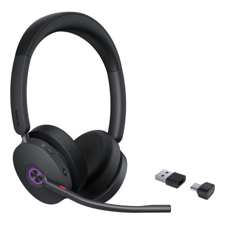 BH74 Teams USB-C/A Auriculares Inalámbrico Diadema Oficina/Centro de llamadas USB Type-C / USB Type-A Bluetooth Negro