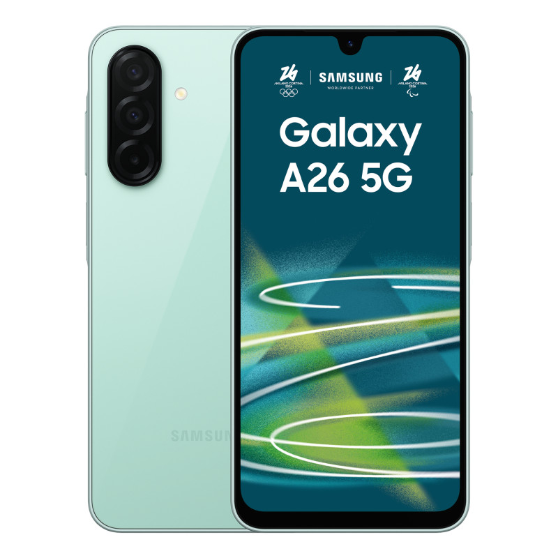Galaxy A26 17 cm (6.7) Ranura híbrida Dual SIM Android 15 5G USB Tipo C 6 GB 128 GB 5000 mAh Color menta