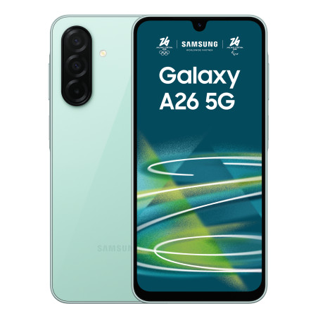 Galaxy A26 17 cm (6.7) Ranura híbrida Dual SIM Android 15 5G USB Tipo C 6 GB 128 GB 5000 mAh Color menta