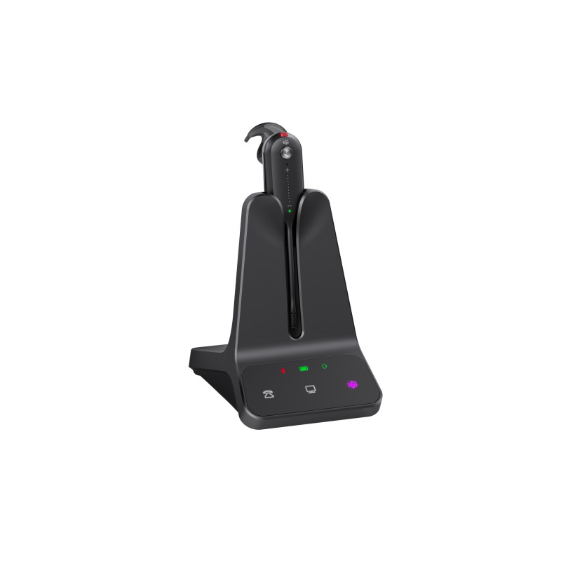 WH63 E2 Teams Auriculares Inalámbrico gancho de oreja Oficina/Centro de llamadas Negro