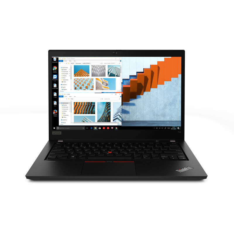 ThinkPad T14 Gen 1 (Intel) Intel® Core i5 i5-10210U Portátil Reacondicionado 35,6 cm (14) HD 16 GB DDR4-SDRAM 512 GB SSD Wi-Fi 6 (802.11ax) Windows 10 Pro Negro