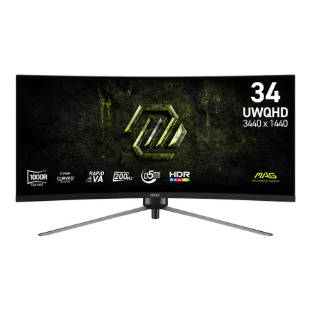 MAG 345CQRF E20 pantalla para PC 86,4 cm (34) 3440 x 1440 Pixeles UltraWide Dual Quad HD Negro