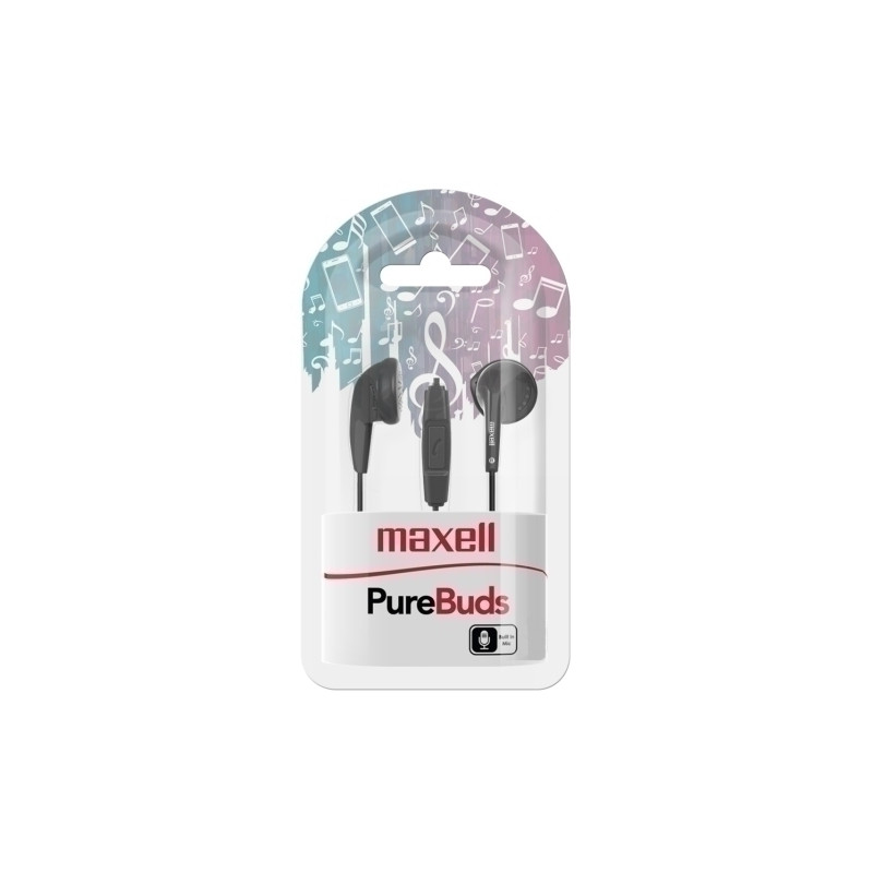 AURICULARES MAXELL BOTON NEGRO M668
