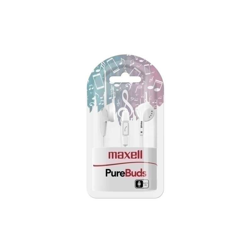 AURICULARES MAXELL BOTON BLANCO M671
