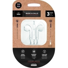 AURICULARES TECHONE BOTON MINI JACK BLAN