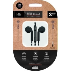 AURICULARES TECHONE BOTON MINI JACK NEGR