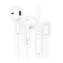 AURICULARES TECHONE BOTON LIGHTNING BLAN