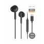 AURICULARES TECHONE BOTON USB-C NEGRO