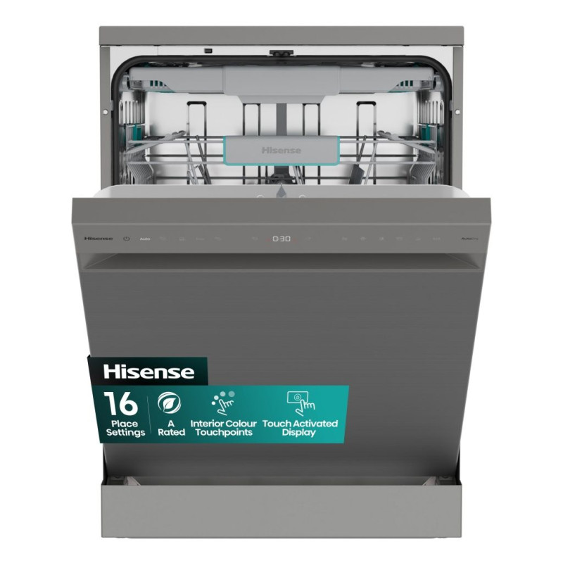 Lavavajillas Hisense HS663A90XUK, 16cub, A, 3ªB, i