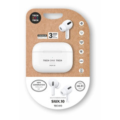 AURICULARES TECHONE SIUX.10 BLUET. BLANC