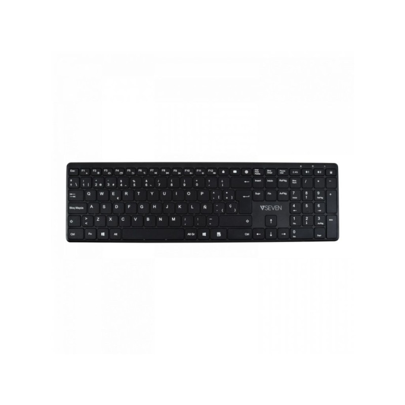 Teclado Seven KW550ESBT, Slim, Bluetooth, 2,4GHz