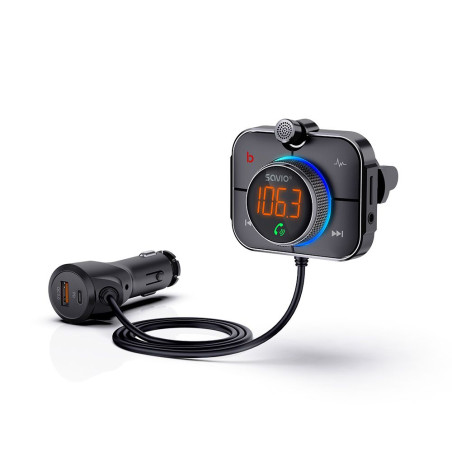 Transmisor Bluetooth para coche Savio TR14 Digital