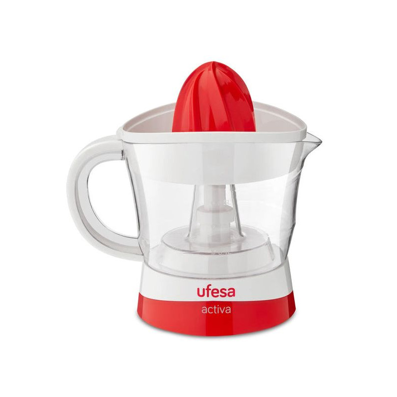 Exprimidor Ufesa EX4936, Activa 25w, blanco-rojo