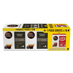 Capsula DG Nestle 12599208, lote 2xEspInt+KitKat