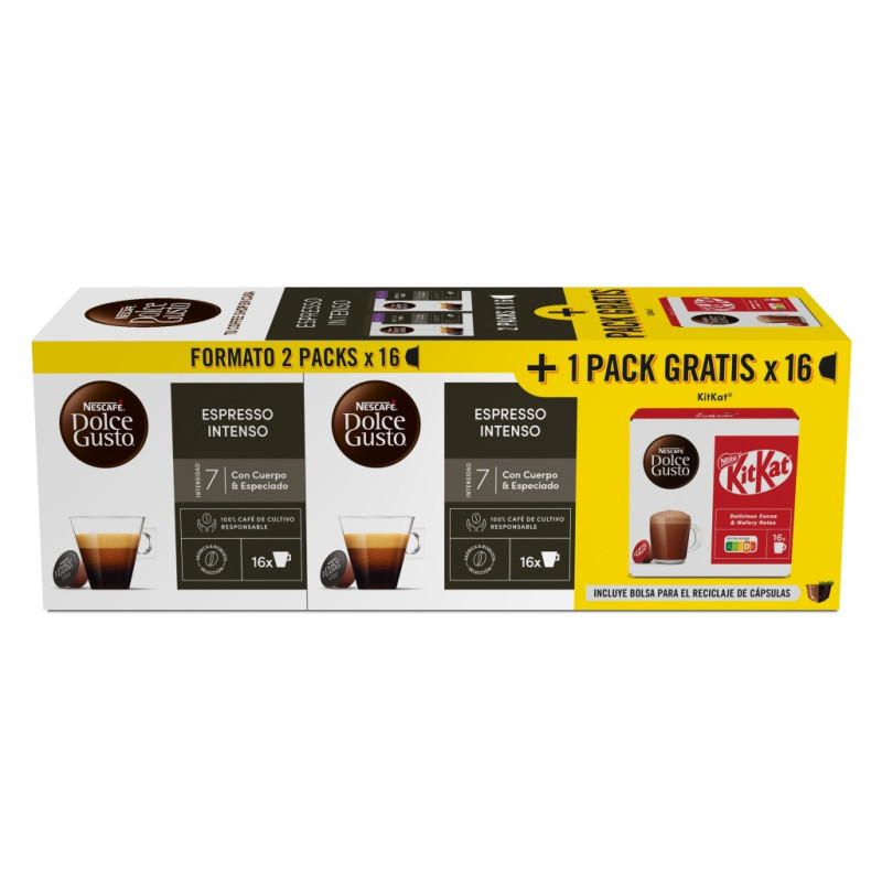 Capsula DG Nestle 12599208, lote 2xEspInt+KitKat