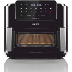 Freidora airfry Haeger AFD10010B, 5+5L, 2600w, 10