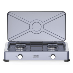 Cocina Portatil Haeger GC02E022A, 2 Fuegos, Gas, B