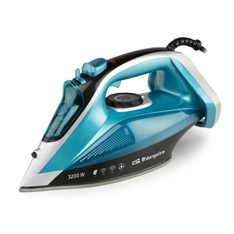 Plancha Vapor Orbegozo SV3205, 3200W, Ceramica